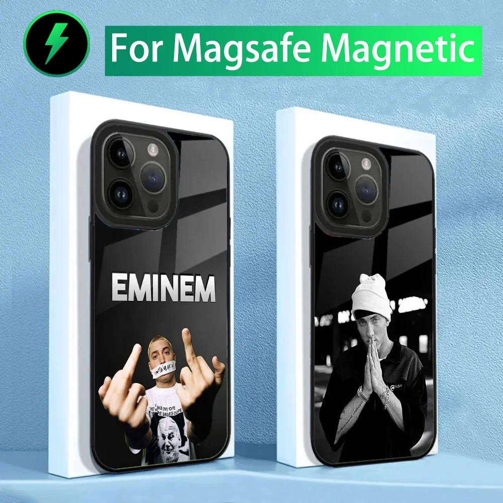 Rapper E-Eminem Phone Case For iPhone 15,14,13,12,11,Plus,Pro,Max Mini Magsafe Magnetic Wireless Charging