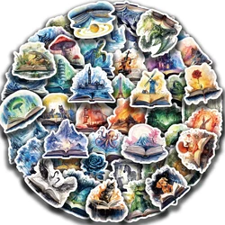 50PCS Funny Magic Tome Stickers Cartoon Aesthetic DIY Skateboard Laptop Luggage Waterproof Cool Decals Kid Toy Sticker﻿