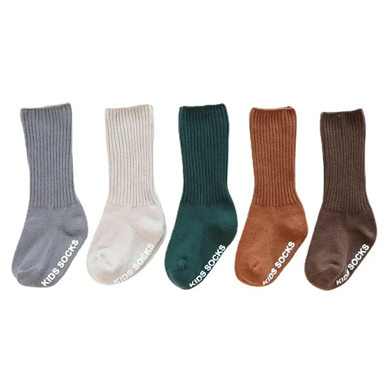 New Spring Autumn Baby Mid-tube Sock Children's Non-slip Fashion Comfortable High Elastic Infant PilePile Socks Toddler Boots