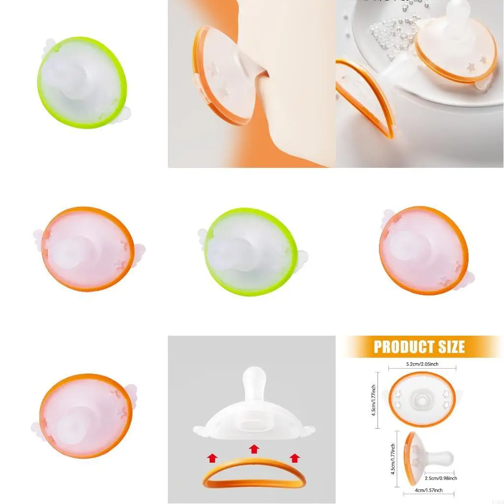 

Baby Pacifier Comfortable Silicone Soothing Pacifier Relief Anxiety and Stress Ergonomic Design for Anxious Infants L8RB