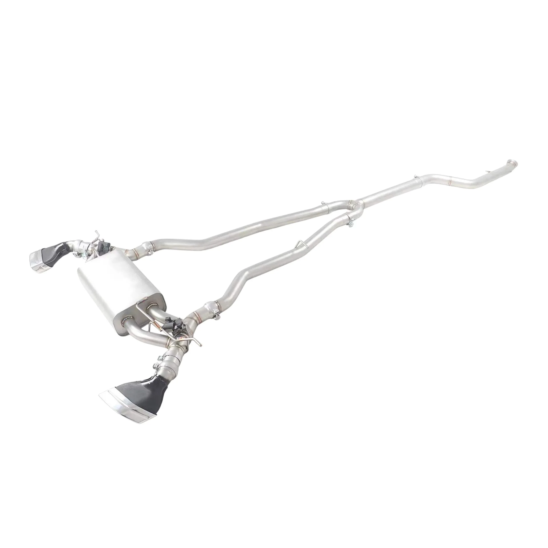

YT Exhaust Pipes 304Stainless Steel Catback Valvetronic Muffler Dual Resonator for BMW 540i G30 B58 3.0T