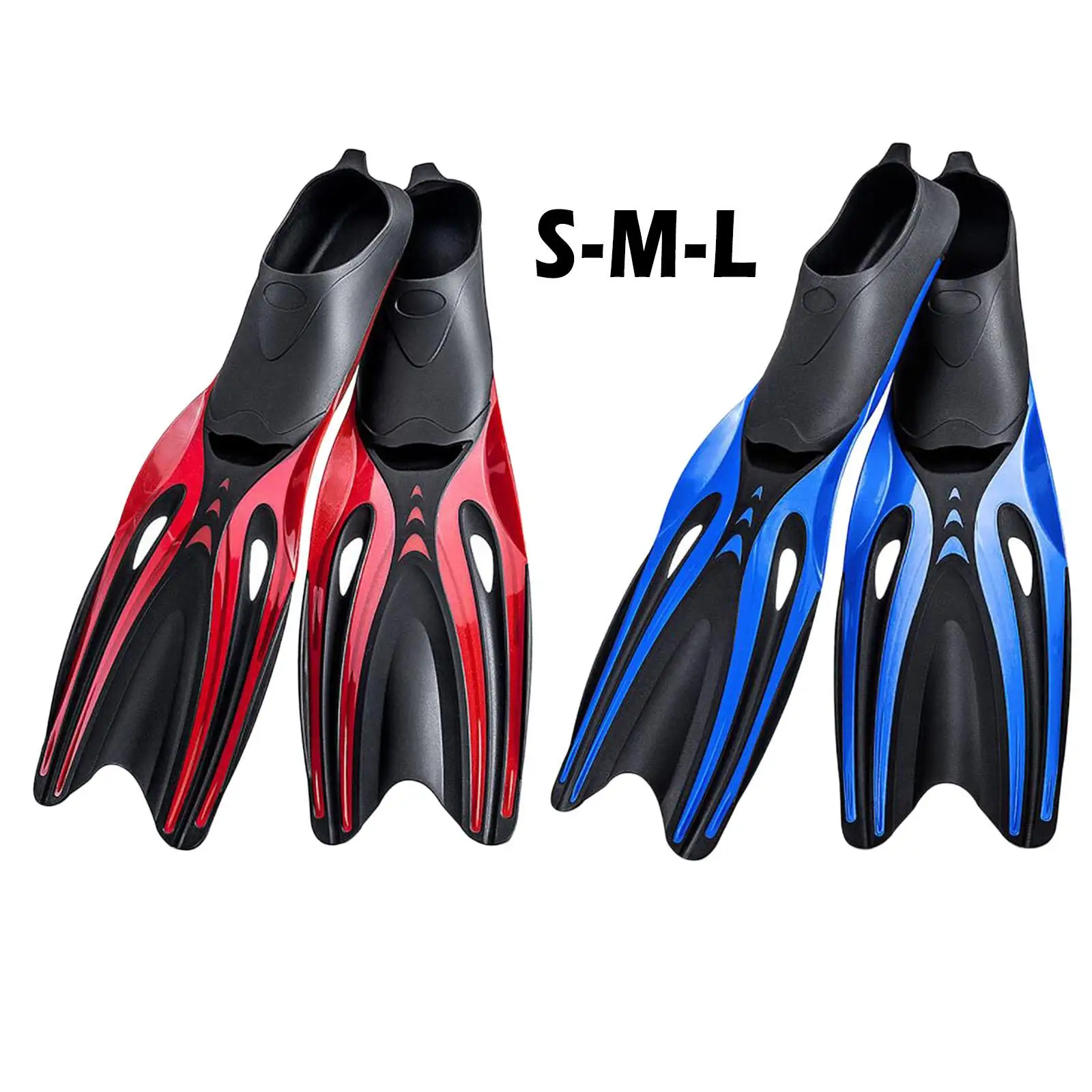 Professional Diving Flippers Comfortable Open Toe Swim Fins Non Slip Shoe for Adult Use