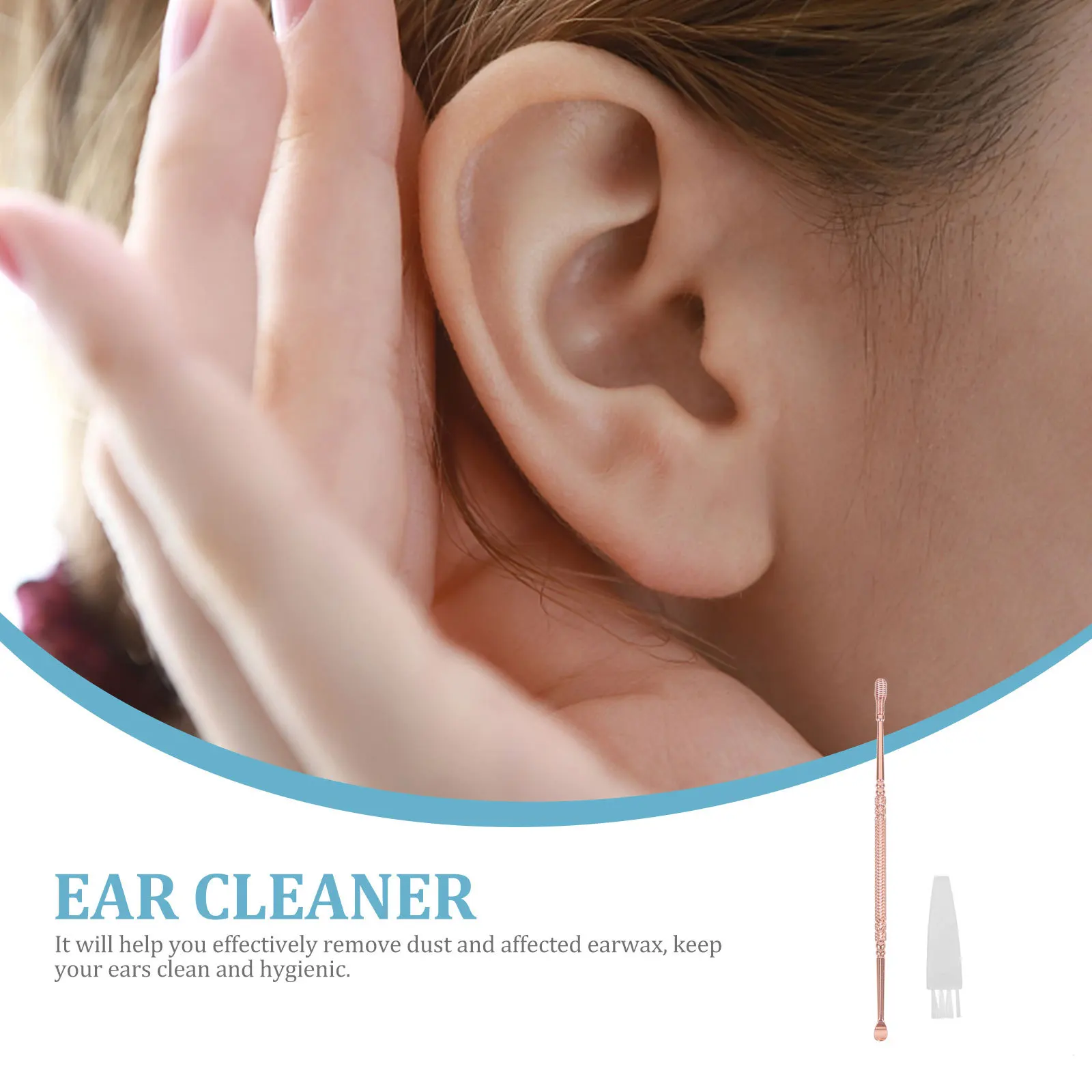 Household Earwax Tool Stainless Steel Corrosion Resistant Ear Cleaner Ear Canal Massage Use Earwax Remover Compact - Image 2