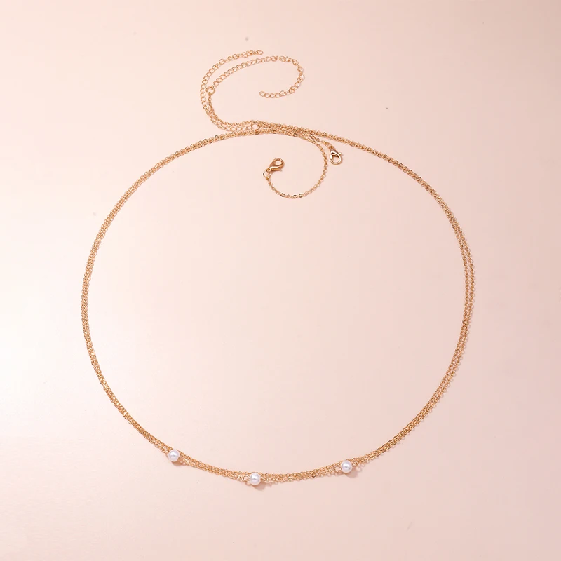 Aihua Goldfarbene Perlen-Taillenkette Bauchkette Sommer Strand Sexy Körperschmuck für Frauen Mädchen Party-Schmuck – Detail 4