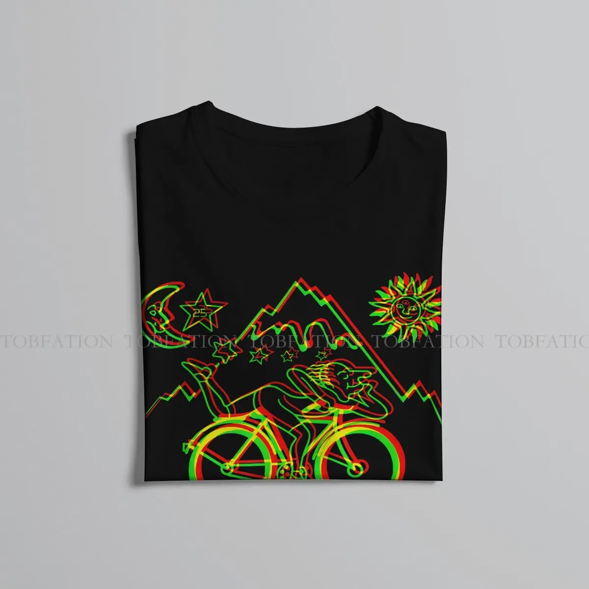 Albert Hofmann Bicycle Day LSD 1943 Trip Tshirt Graphic Men Tops Vintage Grunge Summer Short Sleeve 100% Cotton T Shirt