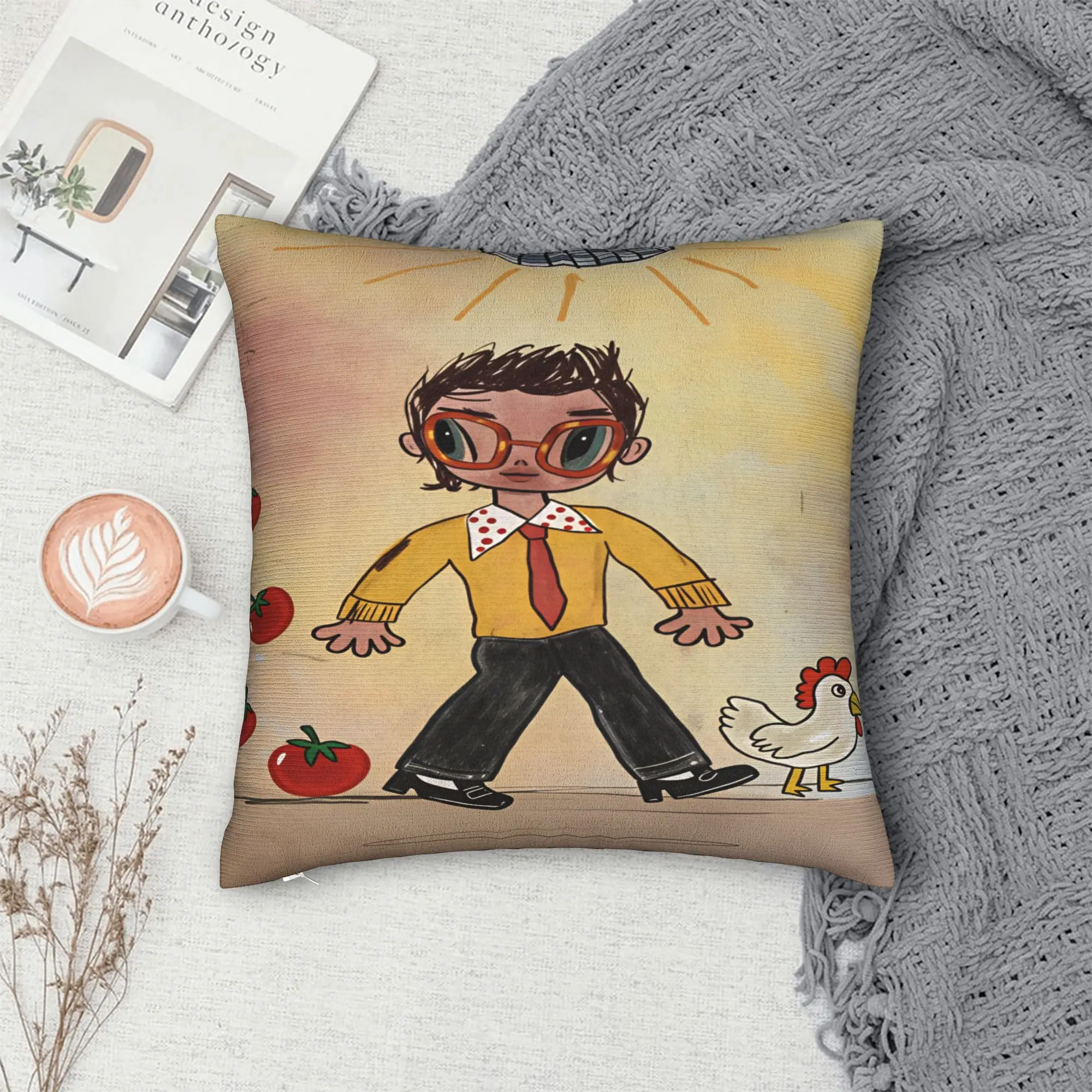 Pillow Case Harrys S-Styles Kiss Al the Time Design  Pillow Cover For Couch Sofa Bedroom Morden Pillowcases