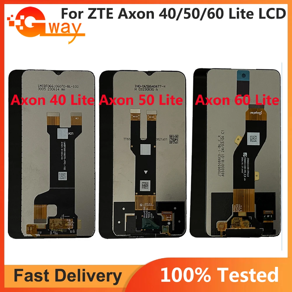 Original Tested LCD For ZTE Axon 40 50 60 Lite LCD DIsplay Screen Digitizer Assembly For ZTE Axon40 Axon 50 Axon 60 Lite LCD