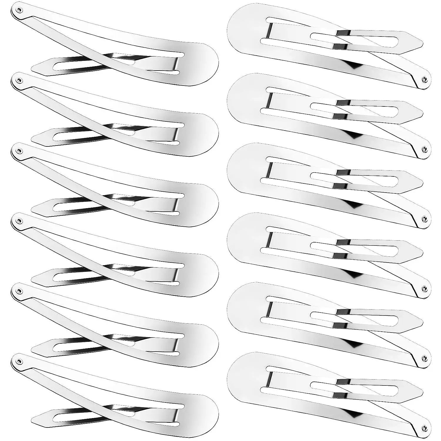 YK2 Silver Hair Clips Metal Droplet Hairpins Hair Barrettes Clip Women Girls Baby Ins Korean Hairpin Headwear Hair Accessories