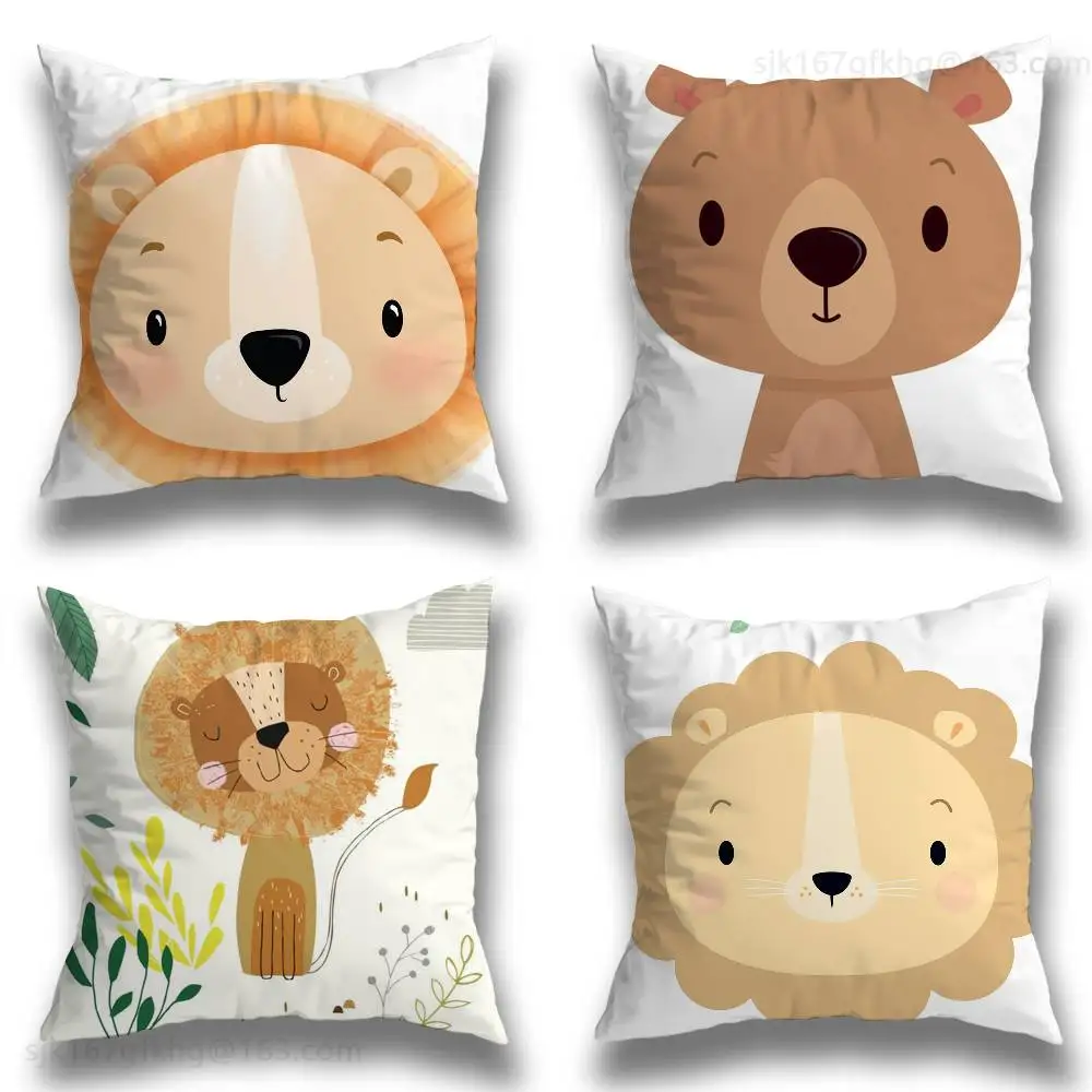 

Cute Cartoon Animal pillow cover living room sofa cushion cover bedroom room bed pillow cover home decoration