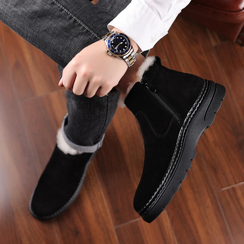 

New Winter High Cut Thick Soled Snow Boot Are Simple Comfortable Cold Resistant Anti Slip Thick Soled High Rise Fashionable Shoe