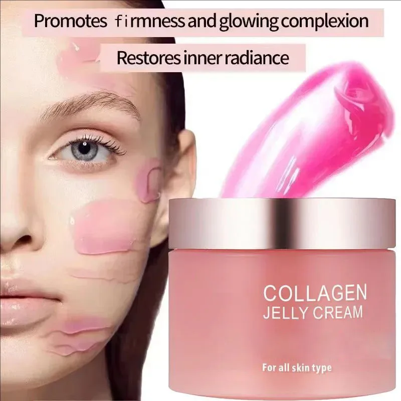 Sakura Mask,Collagen Jelly Cream Niacinamide And Hydrolyzed Collagen Strengthen Skin Barrier Lasting Moisturizing Skin Face Care