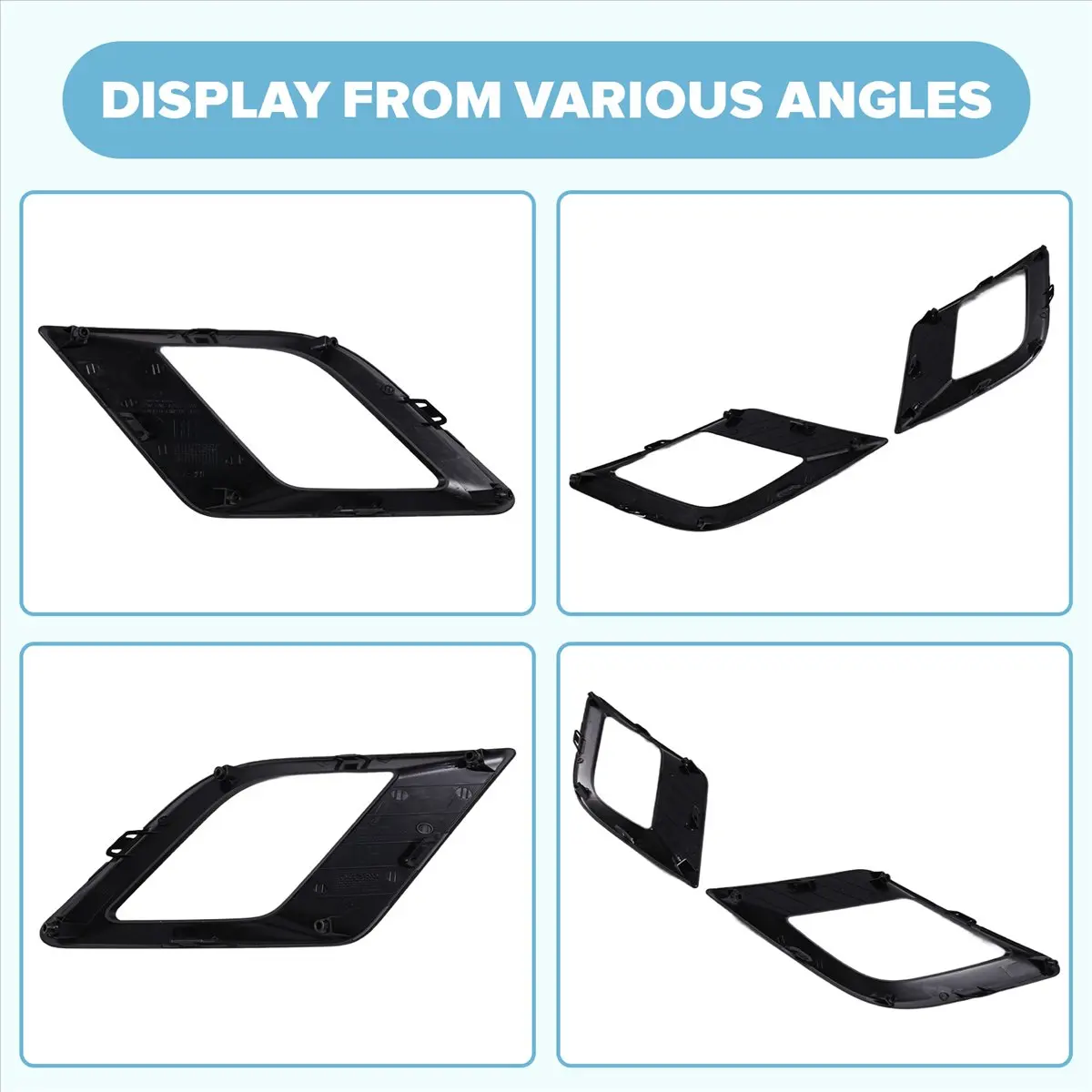 #71U Automotive Parts & Accessories,1 Pair Fog Lamp Cover Fog Lamp Frame Trim 7871334000 for Ssangyong (ABS)
