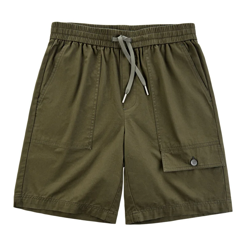 GOLDEN CAMEL Men\'s Hiking Shorts Militar Tactical Shorts Cotton Casual Pants Loose Beach Fishing Shorts for Men 2023 Summer New