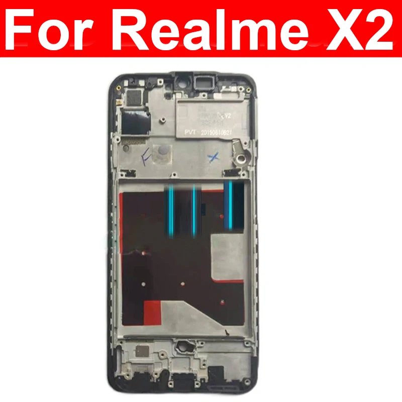 Front LCD Frame Housing Cover For OPPO Realme X X2 X3 X7 Pro X50 5G Front LCD Dispaly Frame Bezel Parts