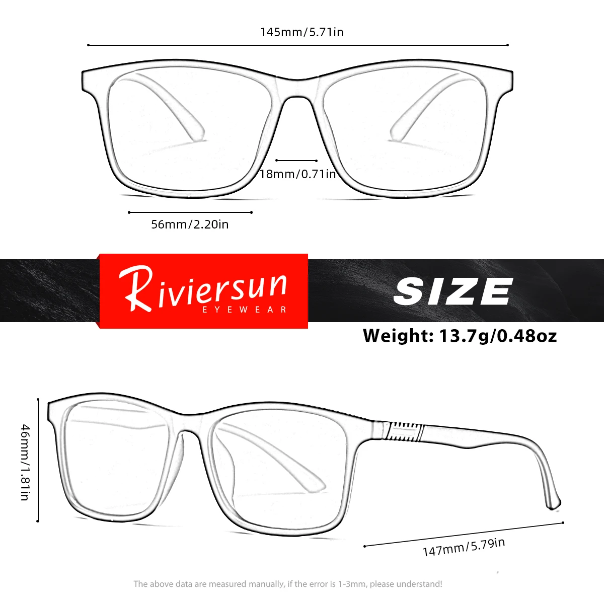 RIVIERSUN جديد النظارات الشمسية الرجال الاستقطاب UV400 نظارات العلامة التجارية الأصلية مستطيلة خفيفة الإطار النساء الصيف القيادة نظارات