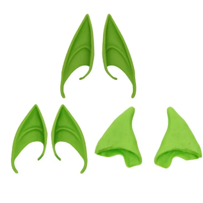 1Pair Cosplay Angel Elf Ears Halloween Masquerade Party Costumes Halloween Party Decoration Supplies Photo Props Clip Earrings