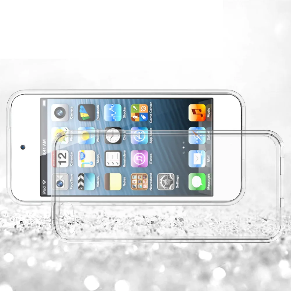 Transparente Hülle für IPod Touch 5 / Touch 6 / Touch 7 Hybrid, stoßfeste Abdeckung, weicher TPU-Rahmen mit klarem, hartem Acryl-Shell-Capa – Detail 2