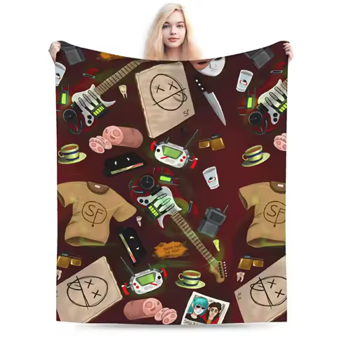 Sally Face Game Anime SF Plush Blanket Girls Boys Flannel Bedding Throws For Outdoor Super Warm Quality Bedspread Gift Idea