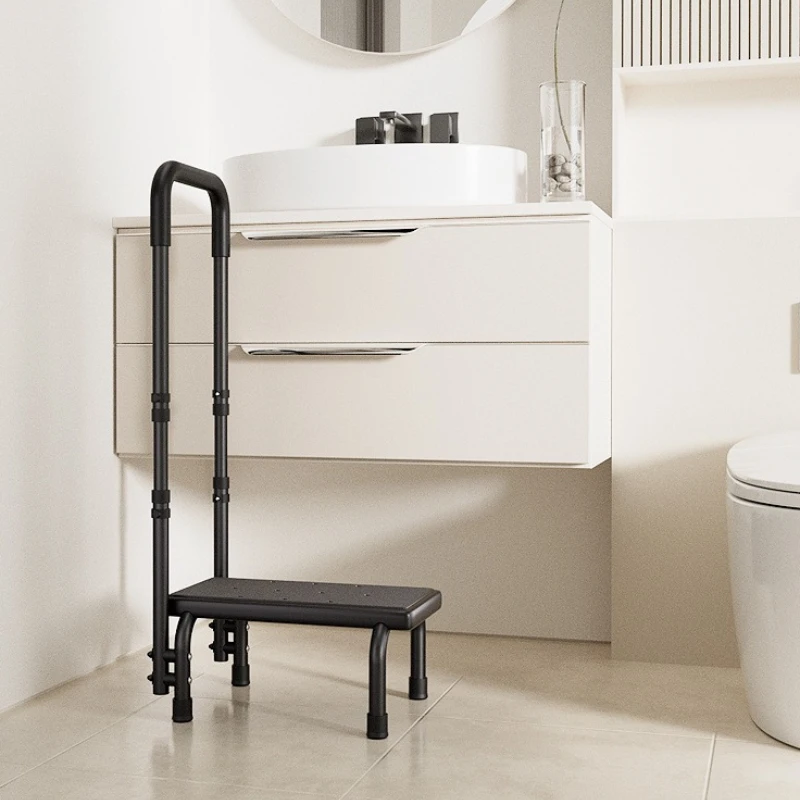 

‌ Табурет-ступенька с ручками, нескользящая регулируемая подставка для ног, складной табурет для детей и многофункциональная поддержка безопасности пожилых людей