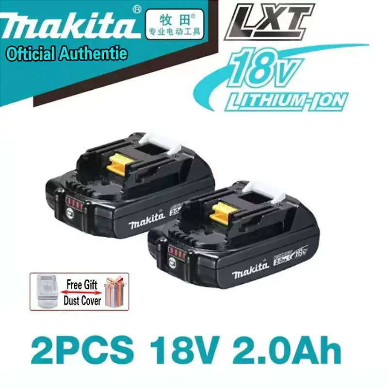 

Original Makita 18v 2Ah Li-Ion Battery BL1820B for Makita 18V Series Power Tools Replace the battery 2000mAh Battery