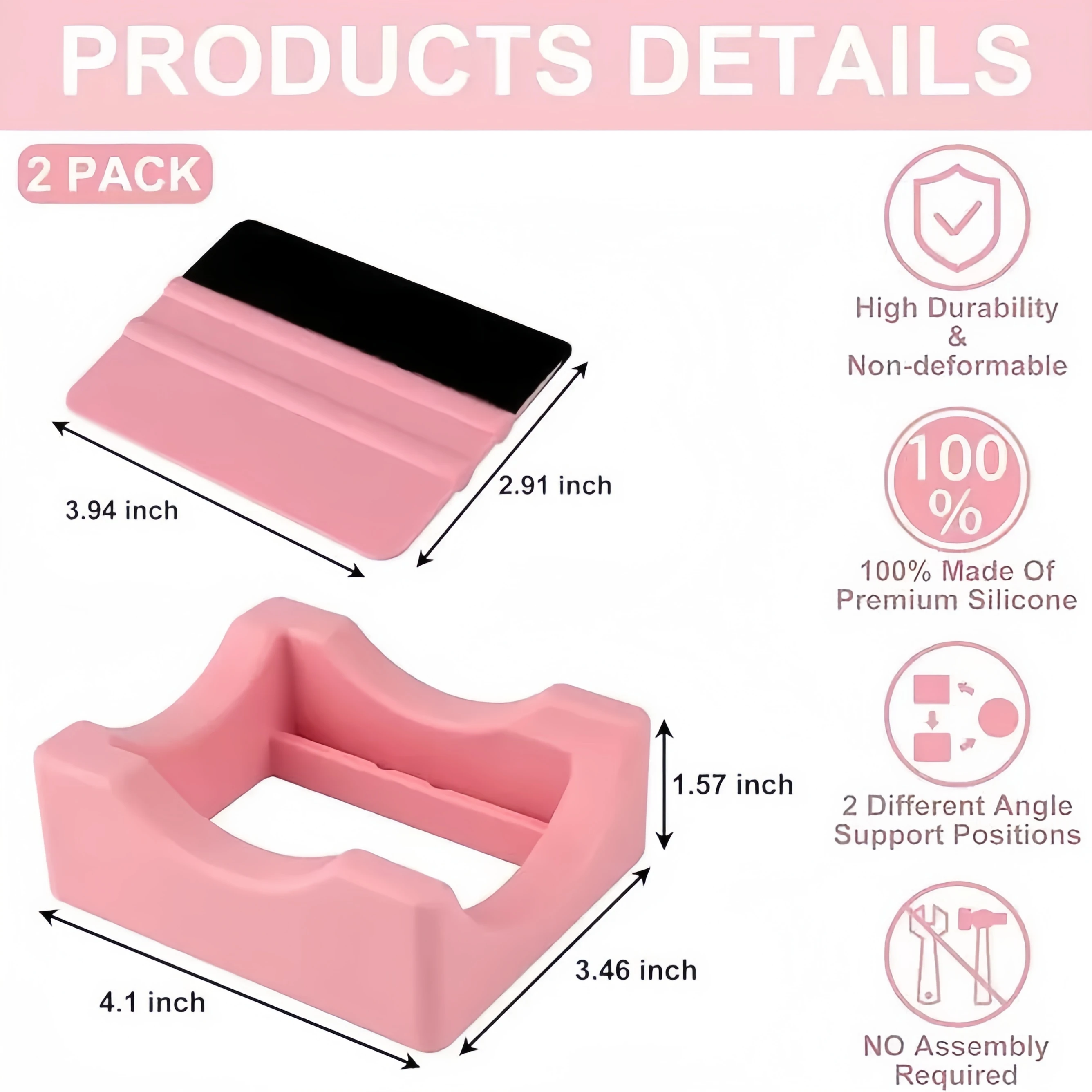 

Розовый силиконовый держатель для стакана, кружка, стеклянная подставка для чашки, противоскользящая подставка для стакана для поделок, наклейки, подставка для чашки