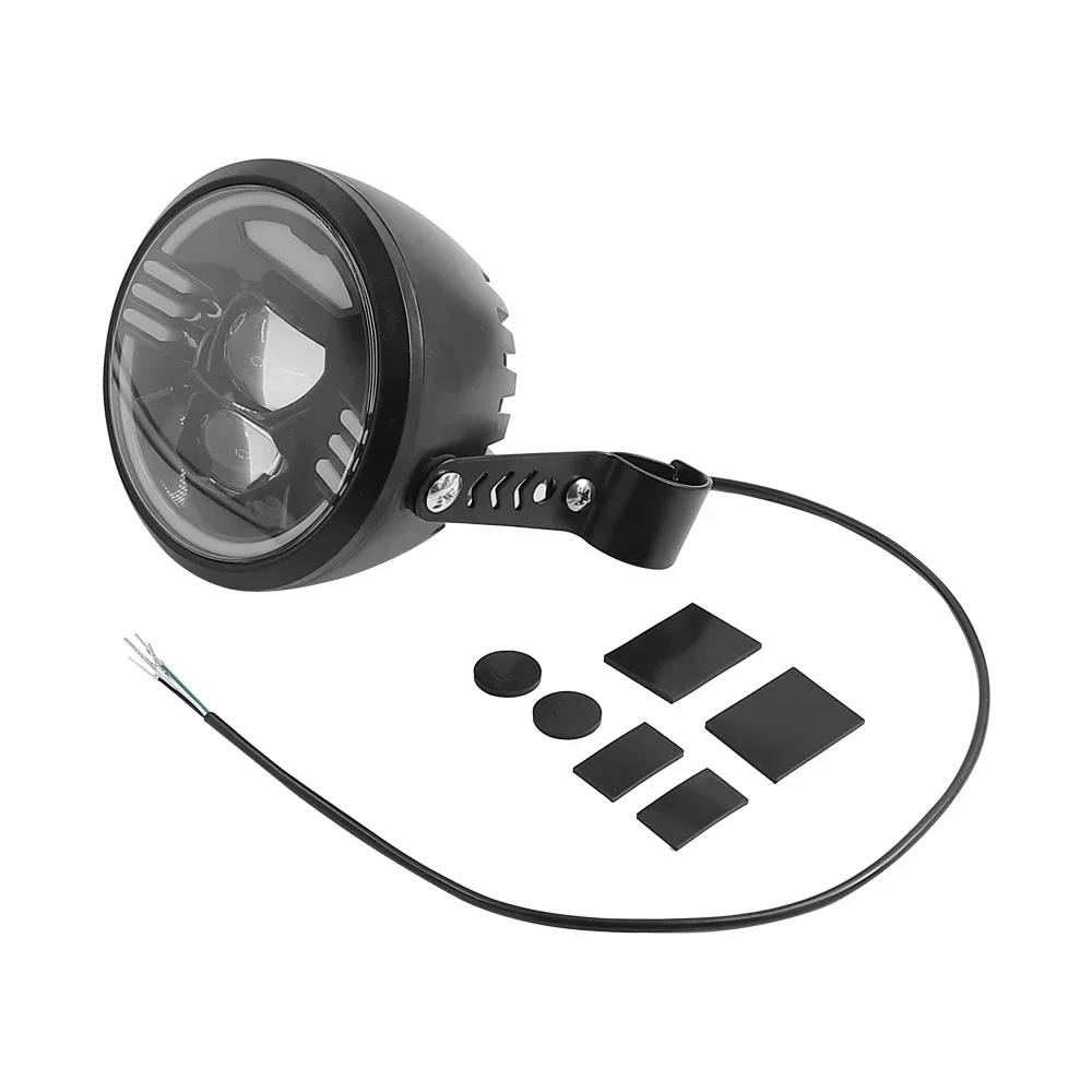 AliExpress LCQPTW E-Bike 12V-48V LED Headlight Front Light Waterproof Flashlight For Electric Bicycle Headlamp Low Beam High Beam Accessories Part