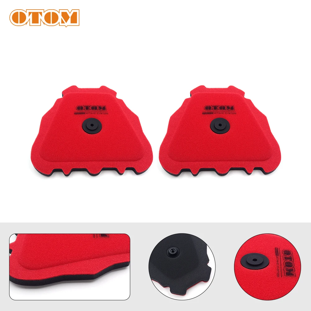 

OTOM 2pcs Motocycle Air Filter Cleaner Sponge Element Dual Foam Layer For YAMAHA 2019-2023 YZ250F YZ450F WR250F WR450F Dirt Bike