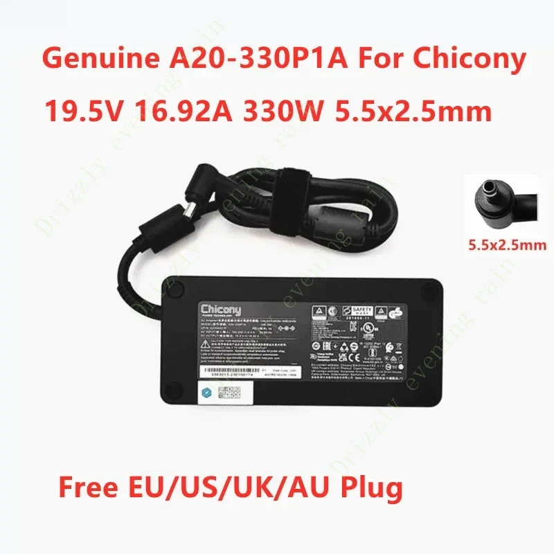 Genuine for Chicony A20-330P1A 19.5v 16.92a 330W a330a021p AC adapter for MSI Mechrevo laptop power supply charger