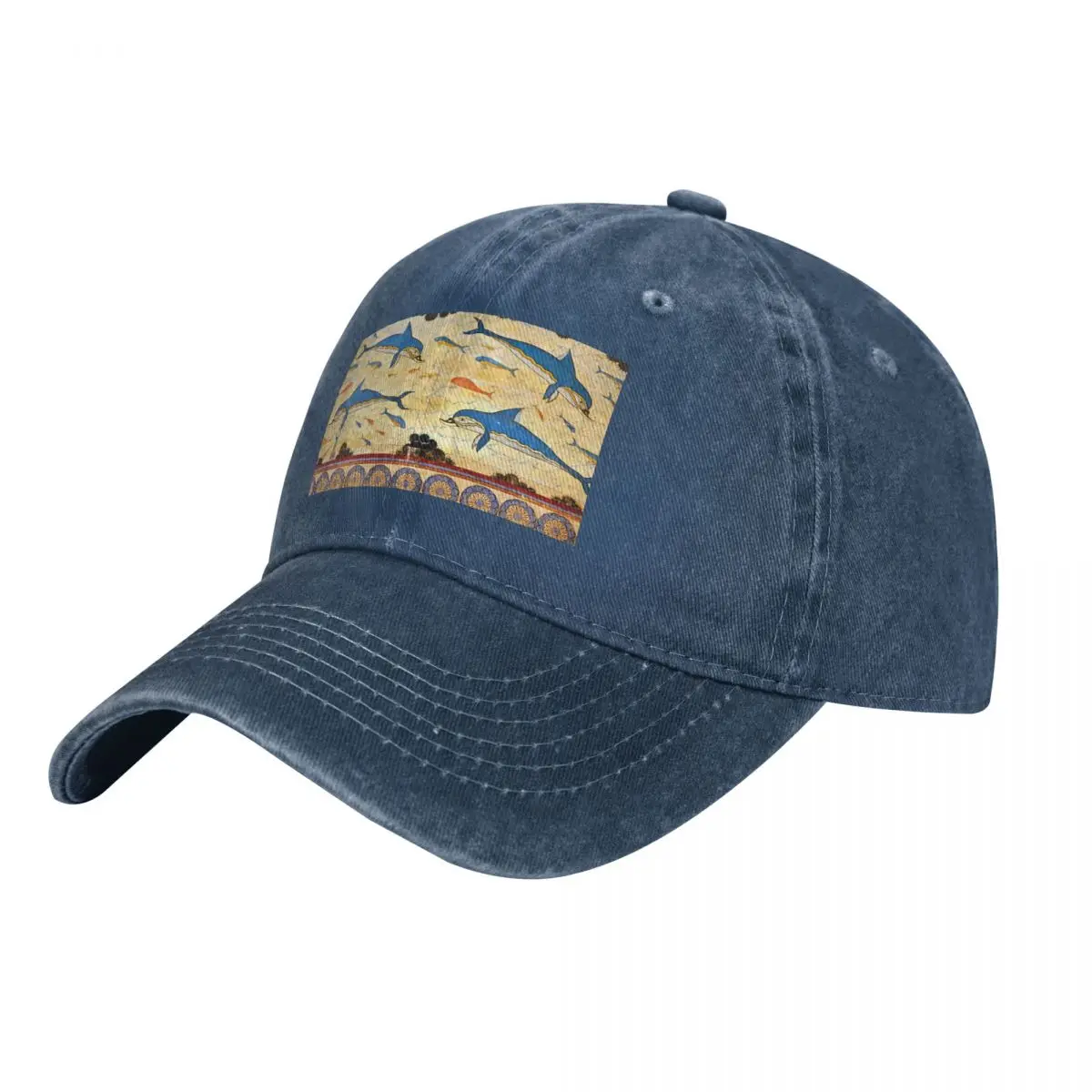 The Minoan Dolphins Cap Cowboy Hat baseball women's winter hat 2022 Men's