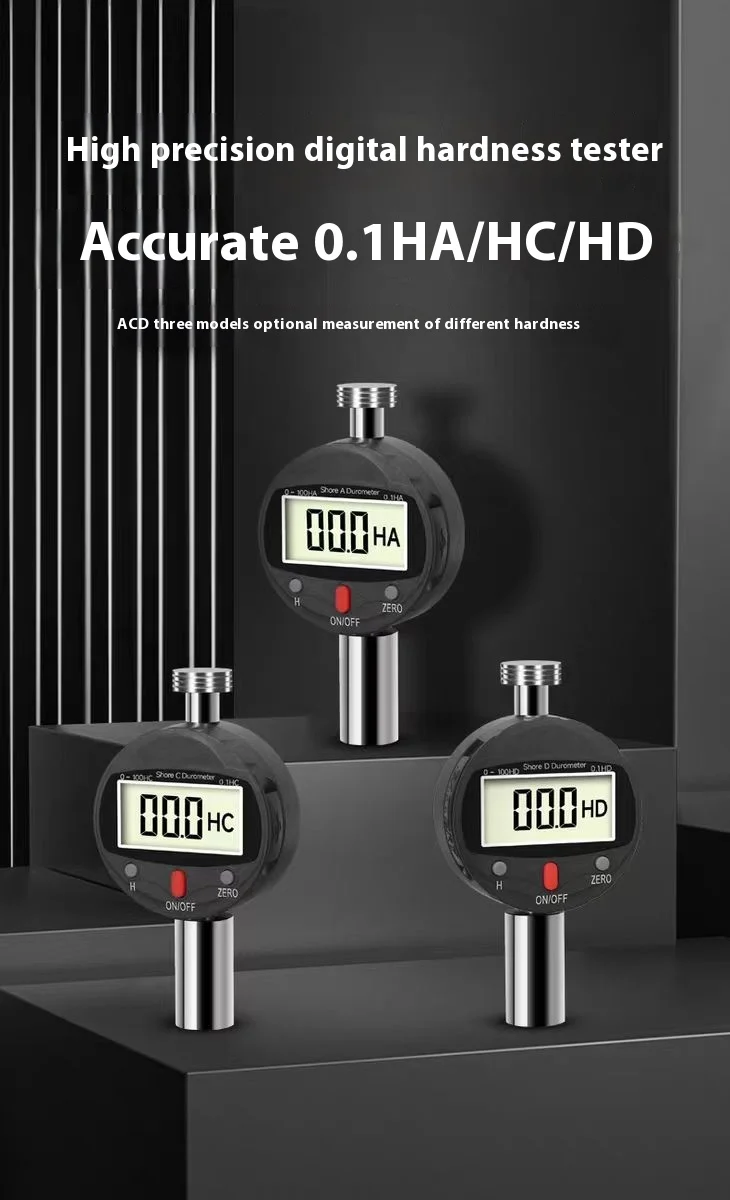 High Quality Control Portable Handheld Digital Hardness Tester Precise Material Hardness Measurement With Lcd Display