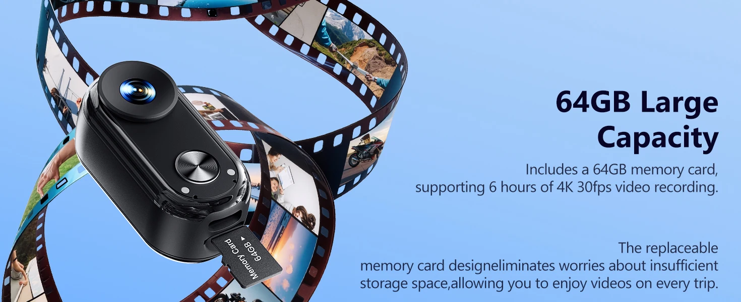 Ansvicam 4k Mini Body Camera With 6-axis Stabilization Magnetic_voghion.com