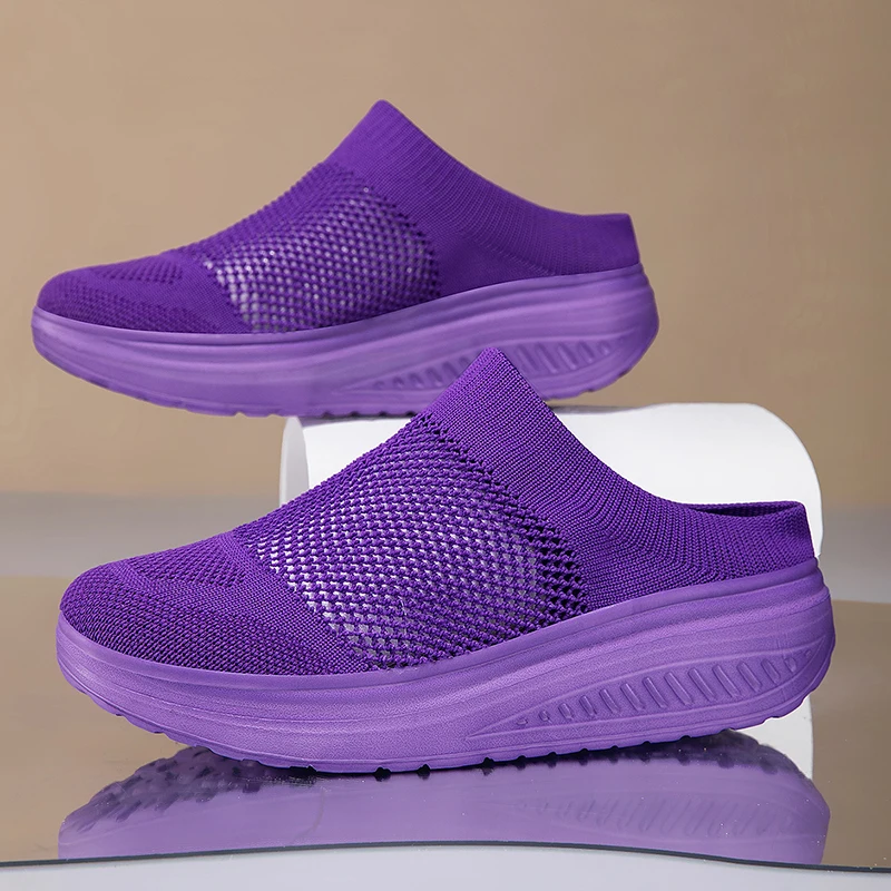 

Женские новые лоферы больших размеров для прогулок, дышащие сетчатые слипоны, повседневная обувь, спортивная обувь для фитнеса, легкие, весна-осень