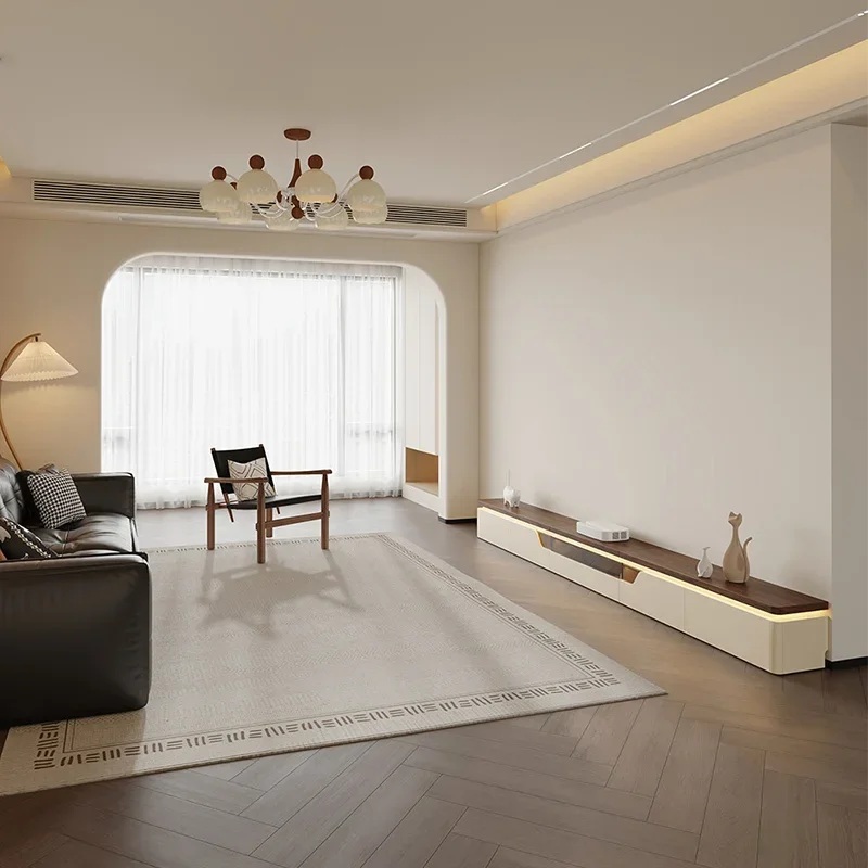 Floor Italian Tv Stand Modern Design Minimalist Aesthetic Tv Cabinet Glass Nordic Meuble Télévision Salon Tv Furniture Home