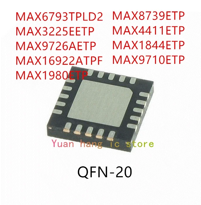 10PCS MAX6793TPLD2 MAX3225EETP MAX9726AETP MAX16922ATPF MAX1980ETP MAX8793ETP MAX4411ETP MAX1844ETP MAX9710ETP IC