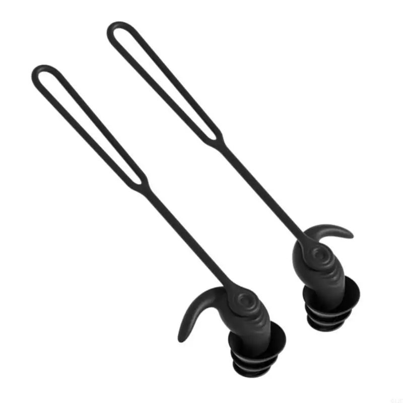 Q1JC Skuteczne silikonowe zatyczki do surfowania do snu i cichej pracy na studiach 2PCS