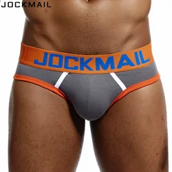 JOCKMAIL Brand Mens Underwear briefs Sexy cuecas calzoncillos hombre slip Gay Sleepwear Breathable Cotton Male Panties shorts