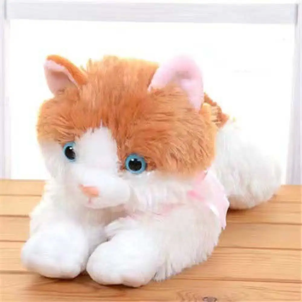 Brinquedo de sono gatinho travesseiro decoração para casa apaziguar brinquedo macio pelúcia travesseiro gato boneca de pelúcia brinquedos de pelúcia simulação gato brinquedo de pelúcia