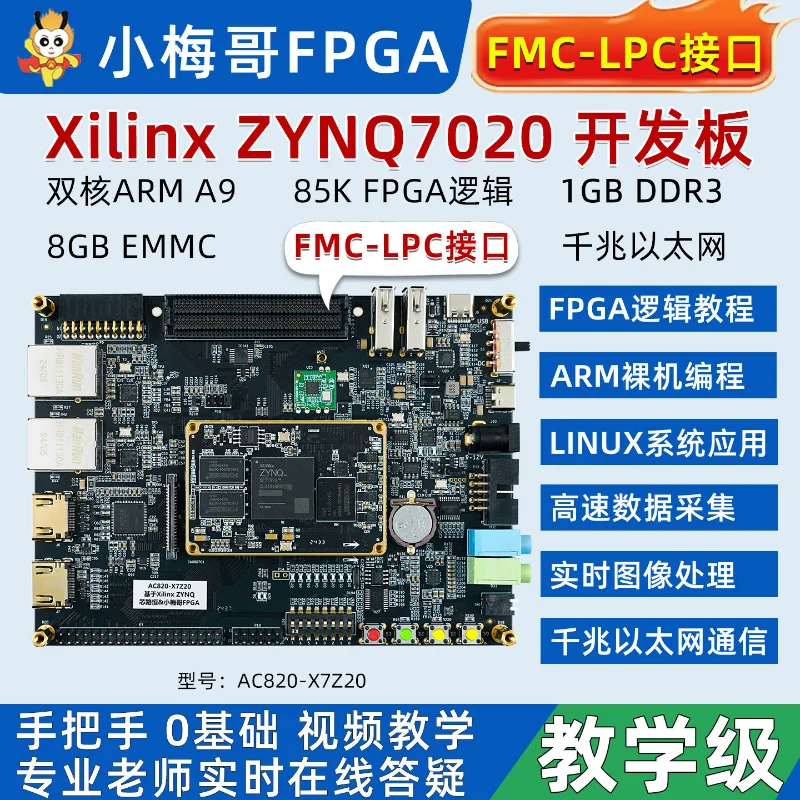 Xiao Meige ZYNQ FPGA Development Board XC7Z020-484 7020 484 pins from XILINX Teaching board for ARM Linux AC820