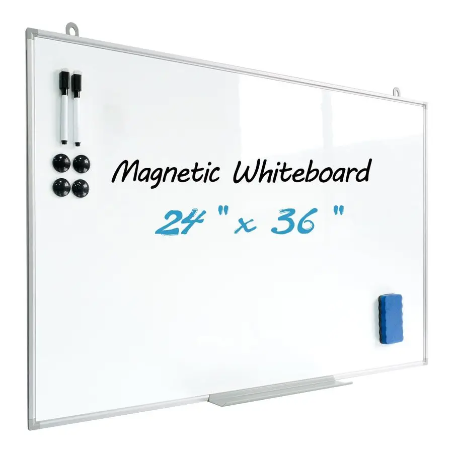 

Writeboard 24X36 Dry Erase Board Hanging amp Wall Mounted Whiteboard S Aluminium Frame Message Boards for Home, School, Office,