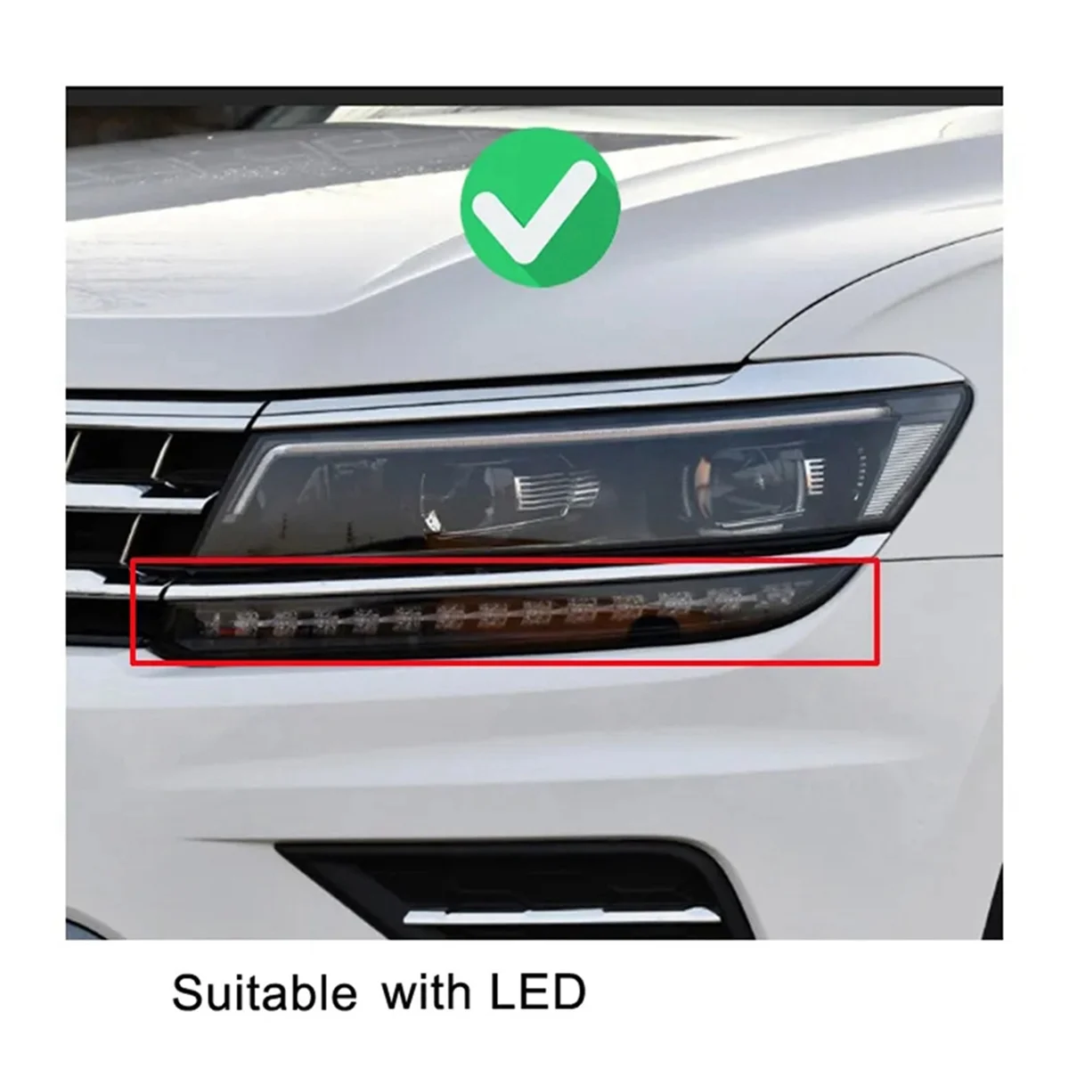 

For VW Tiguan L 2017-2021 Car Front Headlight Cover Lens Head Light Lamp Transparent Glass Lampshade Lamp Shell Masks