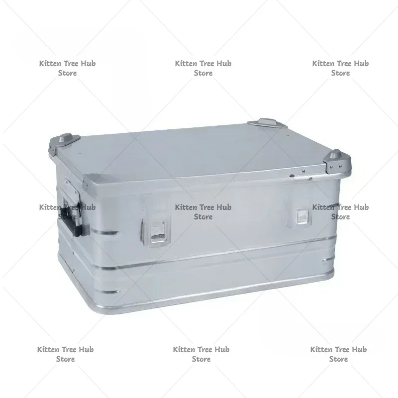 Aluminum Alloy Car SUV Self Driving Travel Storage Box Outdoor Camping Equipment Huge Capacity Suitcase Trunk Portable Big Case
