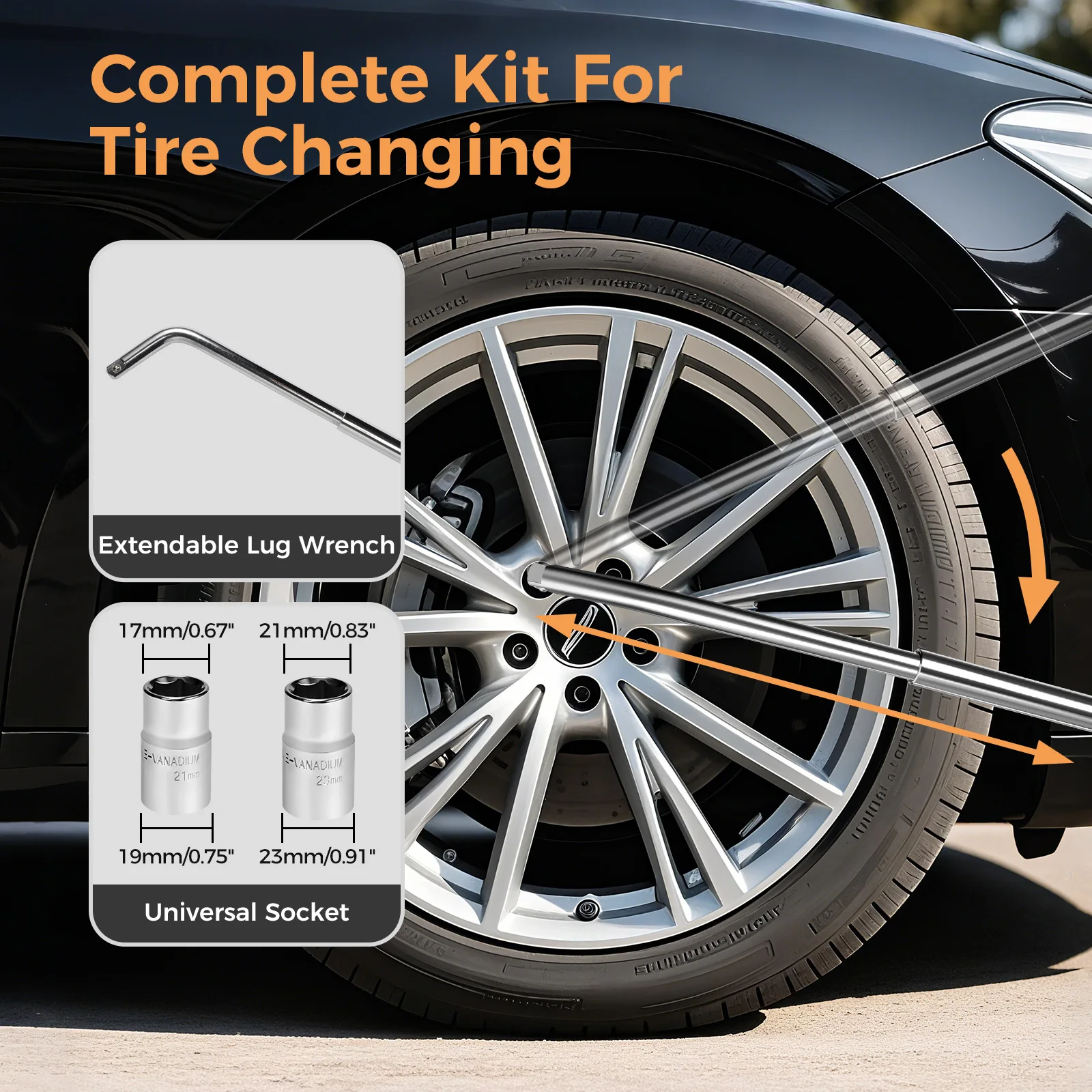 3T العالمي مقص عربة جاك أقصى ارتفاع يصل إلى 45 سنتيمتر المحمولة عربة جاك مجموعة لسيارة SUV MPV والمركبات الأخرى