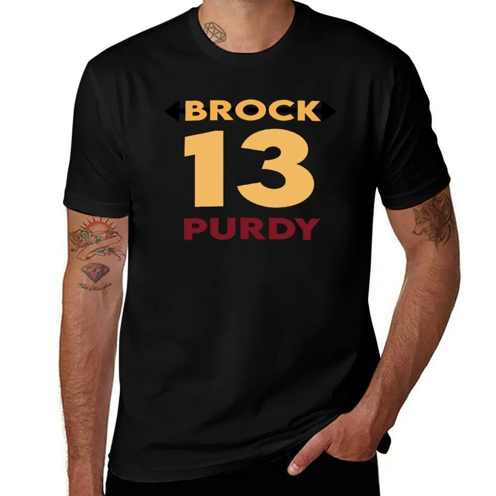 Brock Purdy 13 T-Shirt Casual Loose Short Sleeve Tee for Men T-Shirt