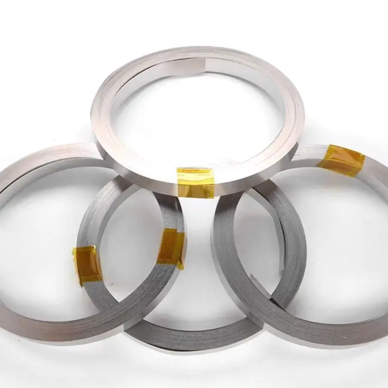 Connecteur de bande nickelé pour batterie Li-ion 18650, 10 m/rouleau, 0.1mm 0.12mm 0.15mm 0.2mm, connecteur de batterie, ceinture en acier à souder par points