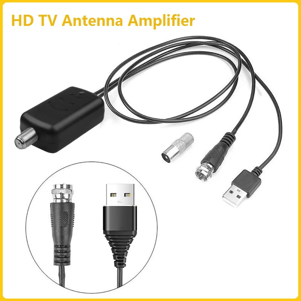 New High Gain Amplifier with Light for Digital TV Ground Wave HDTV TV Antenna