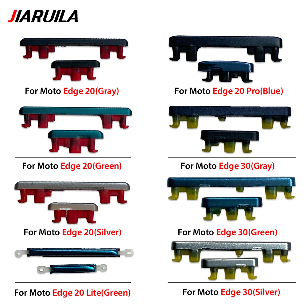 Power Button Volume Side Button Key For Motorola Moto Edge 20 30 40 Neo Pro lite Replacement Parts