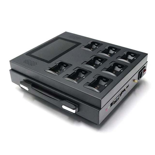 

Docking Station 8 Ports With Screen And Accessories Use With Computer Multi-management For Body Worn Camera Built-in GPS Player