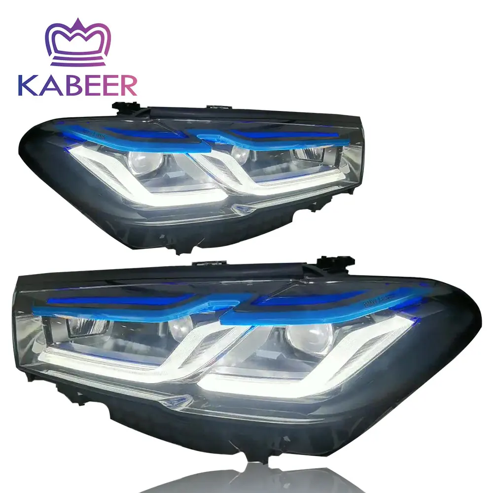 

Kabeer G30 headlight For B*M*W 5 series 2018-2022 G38 G30 LED Headlamp car upgrade M5 style laser headlight