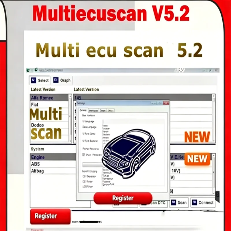 

2026 latest version Multiecuscan 5.2 for Fiat Software Multiecuscan V4.8 for Fiat/Chrysler/Dodge/Jeep/Suzuki Scanner Software