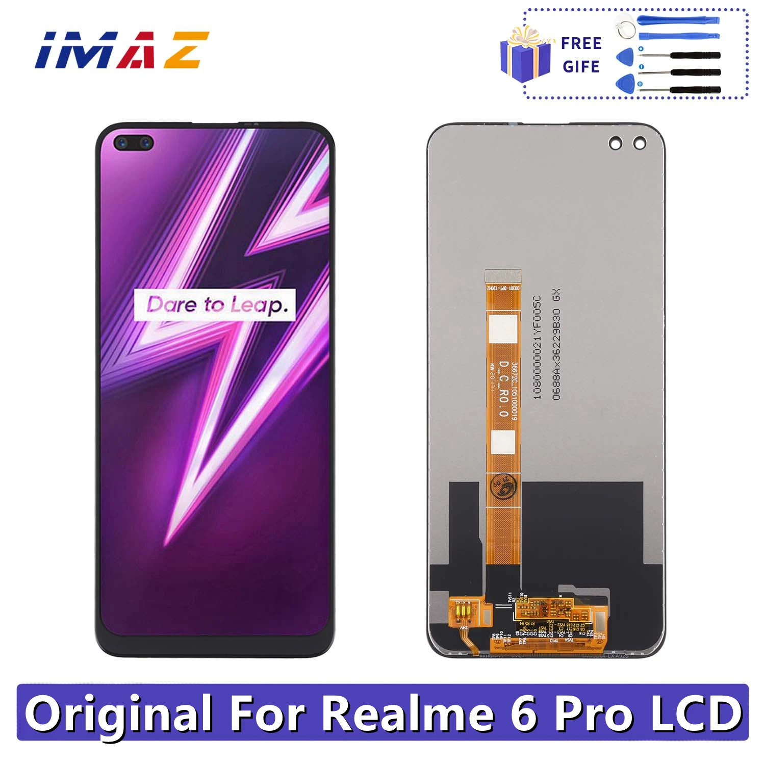 

Original 6.6" For Realme 6 Pro RMX2061 RMX2063 LCD Display Touch Panel Digitizer Screen For OPPO A92S PDKM00 Display Parts